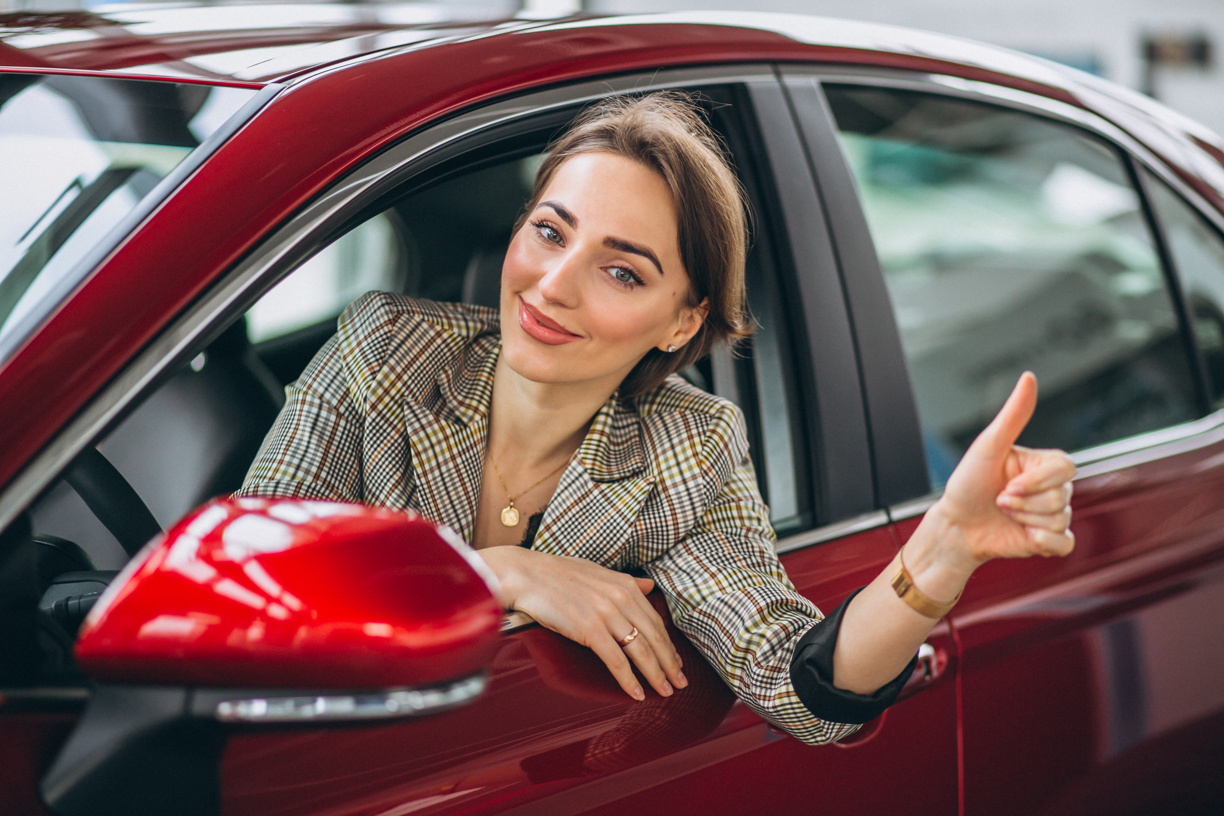 Woman in car — Temporary Car Insurance UK